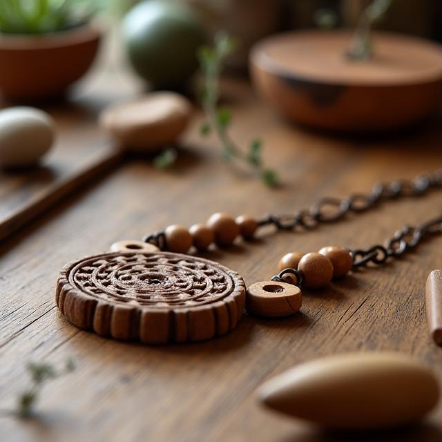 Joyería artesanal en madera sostenible
