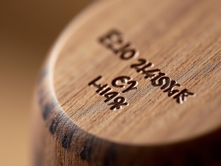Grabado personalizado en joyería de madera